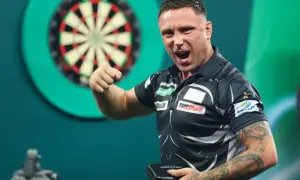 Gerwyn Price has cruised through to the second round
