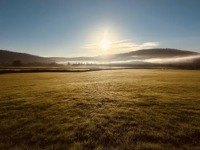 A view across the fields at Leasbrook, Monmouth