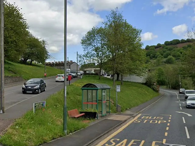 The proposed development site between Duffryn Road and Llanarth Street, Brynawel, pictured in May 2023