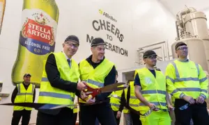 Minister for trade Chris Bryant MP opened a de-alcoholisation facility at Magor Brewery in December