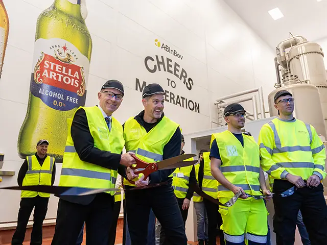 Minister for trade Chris Bryant MP opened a de-alcoholisation facility at Magor Brewery in December