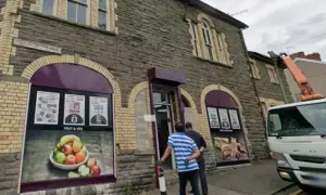 Former McDonnell pub, Bargoed, pictured in July 2025