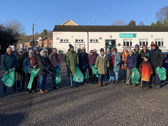 Machen Women's Institute carried out a litter-pick in the village on January 2