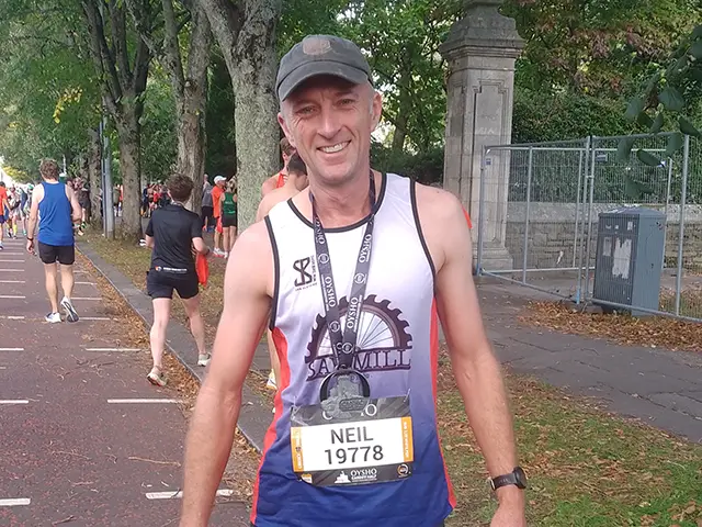 Neil Johnson will be running the Newport Half Marathon in a pair of wellies