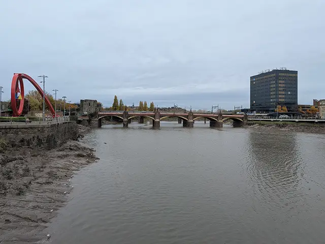 The River Usk in Newport