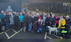 The Women Wellbeing Walks Caerphilly group meets three times a week
