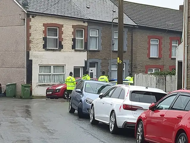 Police at the scene on Lower Francis Street
