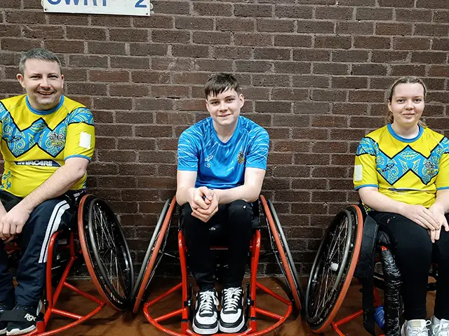 Members of the Stonehouse family play together for Aber Valley Wolves