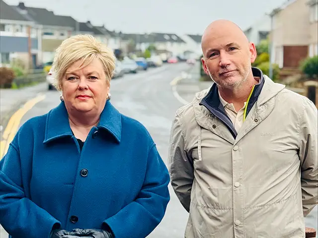 Plaid Cymru's Alison Vyas and Jeff Grenfell