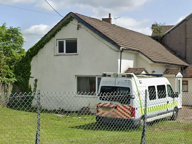 The former St John Ambulance hall, Pandy Road, Bedwas, pictured in May 2023