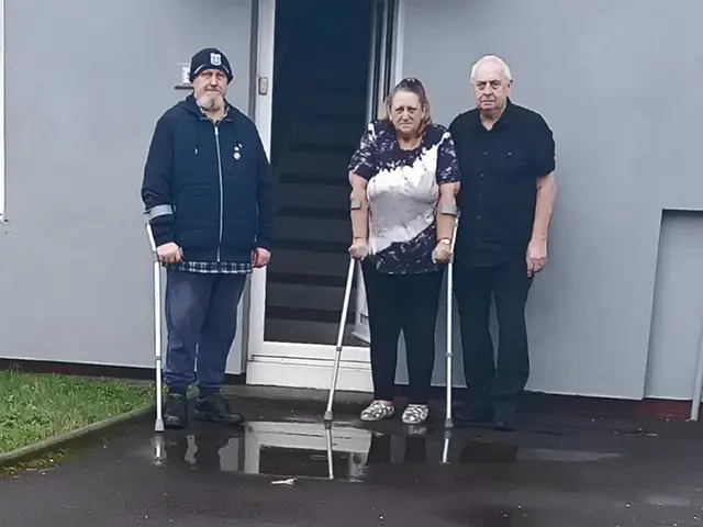 From left: Bryan Masters, Cheryl Waters and Malcolm Waters