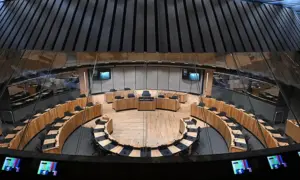 The revamped Senedd Siambr