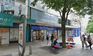 166-168 Commercial Street, Newport, pictured in July 2024