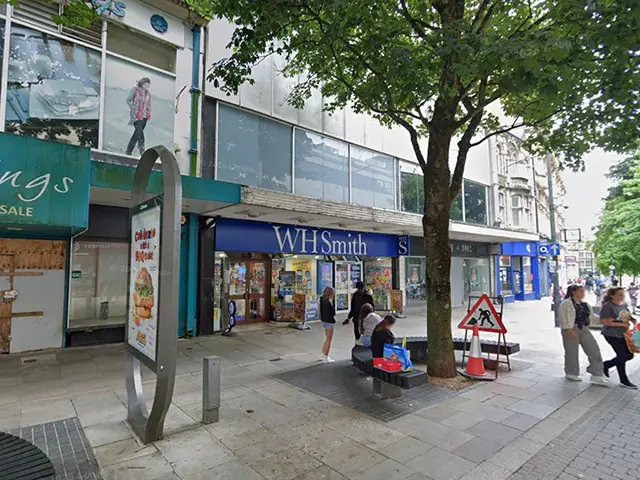 166-168 Commercial Street, Newport, pictured in July 2024