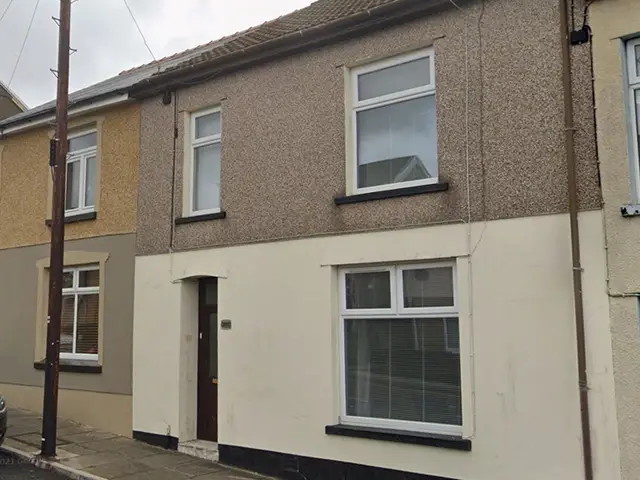 25 Upper High Street, Rhymney, pictured in May 2021