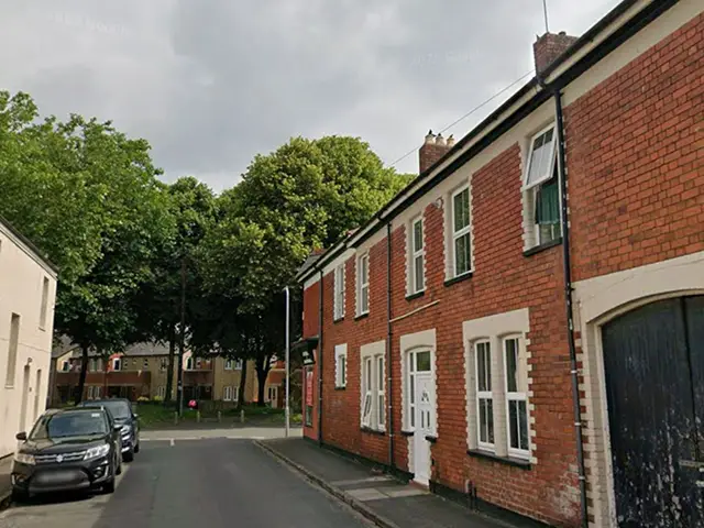 3 Baldwin Street (right), Newport, pictured in June 2025