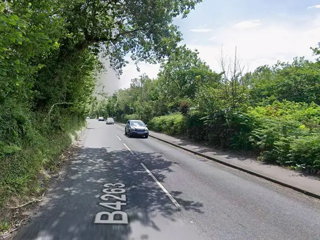 The stretch of road between Abertridwr and Penyrheol