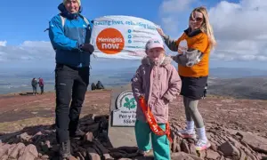 Noa-Rose with mum Emma and dad Scott