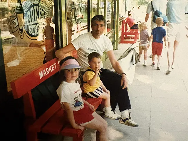 Robin with Steph and Simon when they were younger