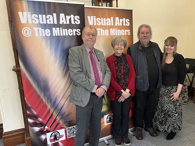 From left: Jeff Cuthbert, Katherine Hughes, Harry Williams, and Delyth Jewell