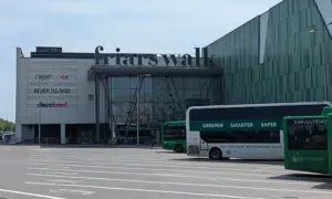 Friars Walk shopping centre, Newport, pictured in April 2026