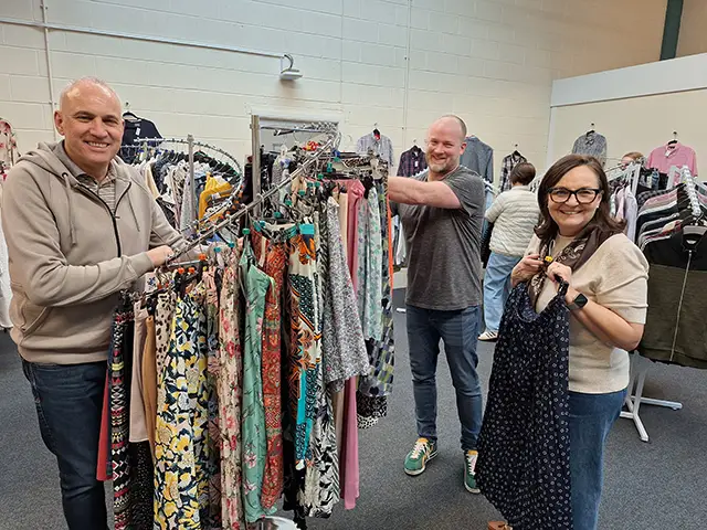 From left: Gareth Jones, Shaun Nicholls, and Diane Elmer