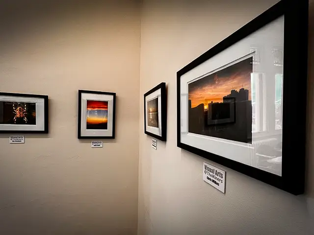 Some of the photography on display