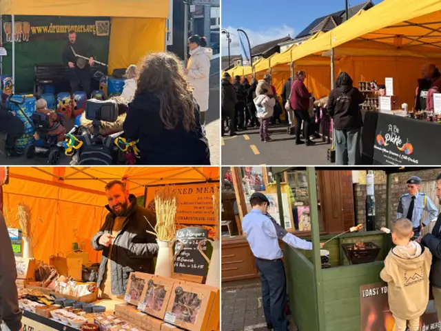 Visitors flocked to Ystrad Mynach on March 28