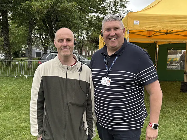 Jared Lougher, right, and Paul Hudson