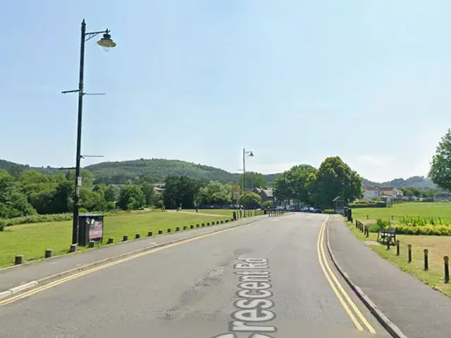 Crescent Road, Caerphilly, pictured in June 2025