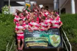 The Under-14s celebrate their tournament win
