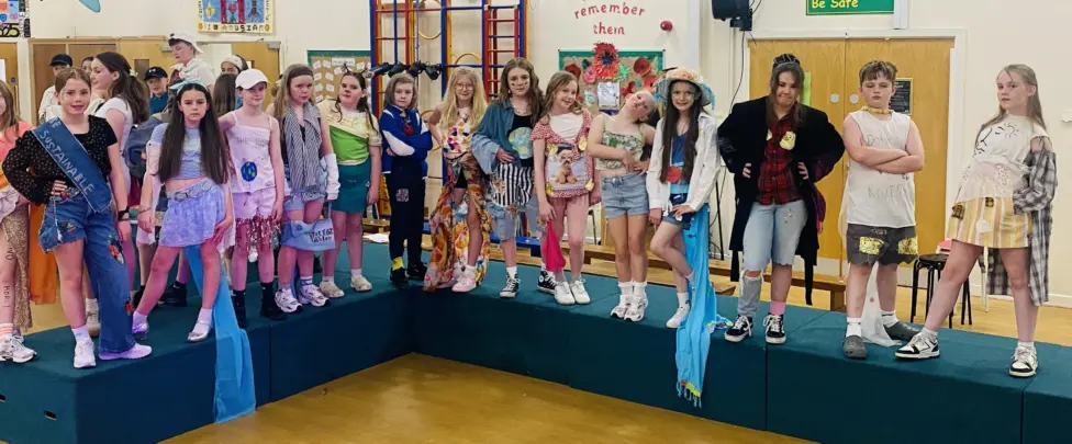 Libanus Primary School pupils held their own 'trashion show'