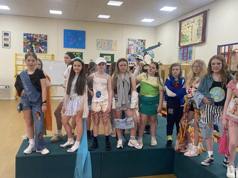 Libanus Primary School pupils held their own 'trashion show'