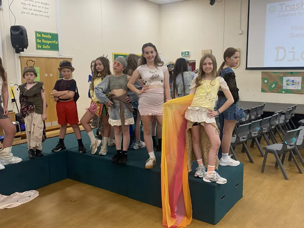 Libanus Primary School pupils held their own 'trashion show'