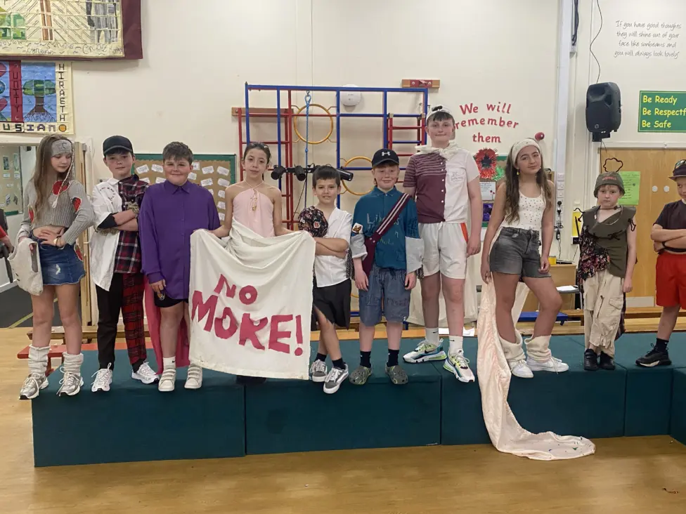 Libanus Primary School pupils held their own 'trashion show'