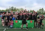 Nelson RFC celebrating their cup win