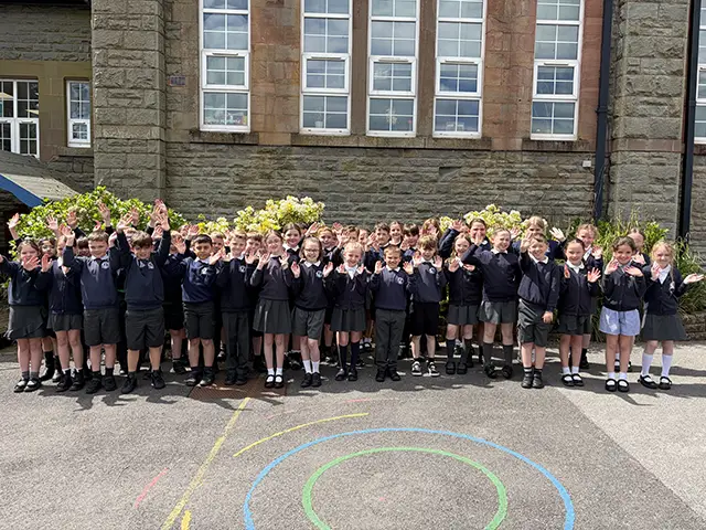 Ysgol Gynradd Gymraeg y Castell has been praised by Estyn inspectors