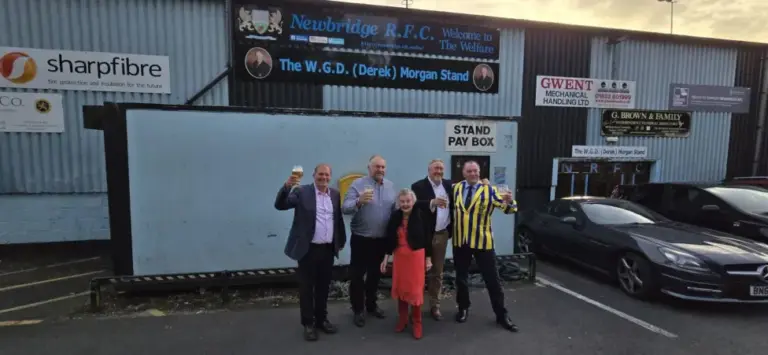 A stand at Newbridge RFC has been named after club legend Derek Morgan