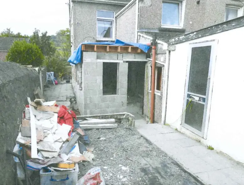 The house following the work