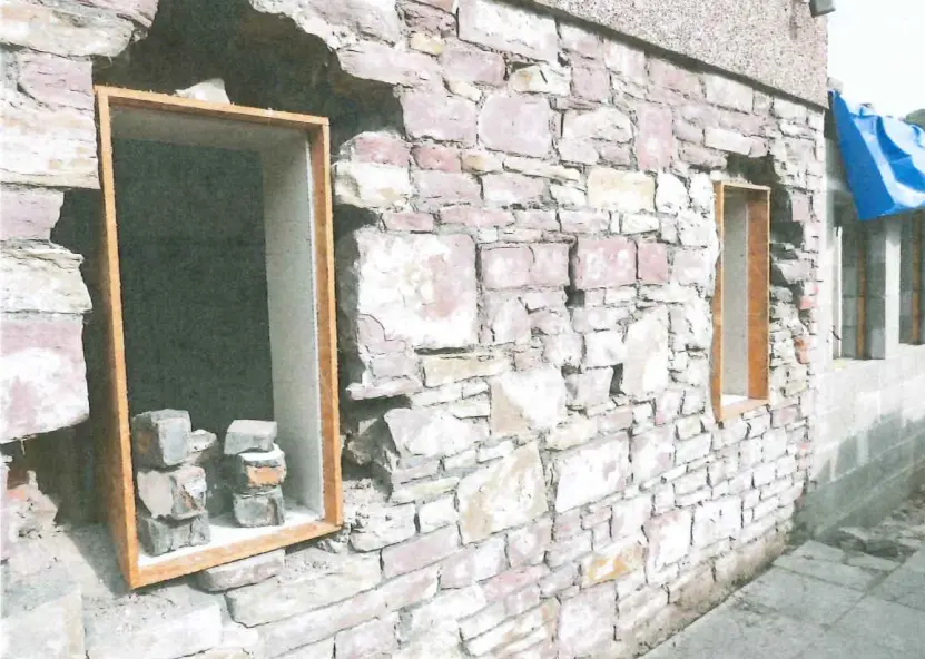 The house following the work