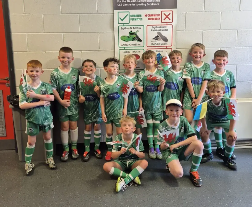 Caerphilly Athletic junior players took part in the event
