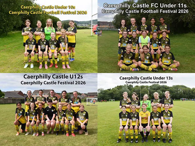 Caerphilly Castle Ladies and Girls' players