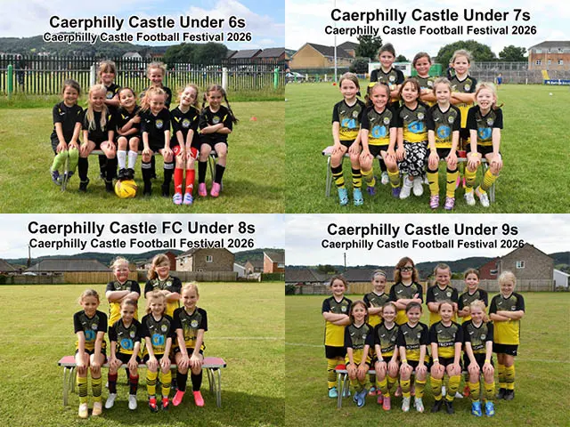 Caerphilly Castle Ladies and Girls' players