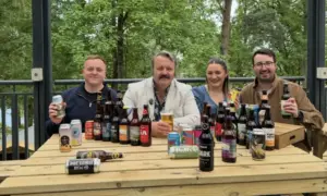 From left: Tom Williams, Mike Bubbins, Ffion Hughes and Gareth Jones