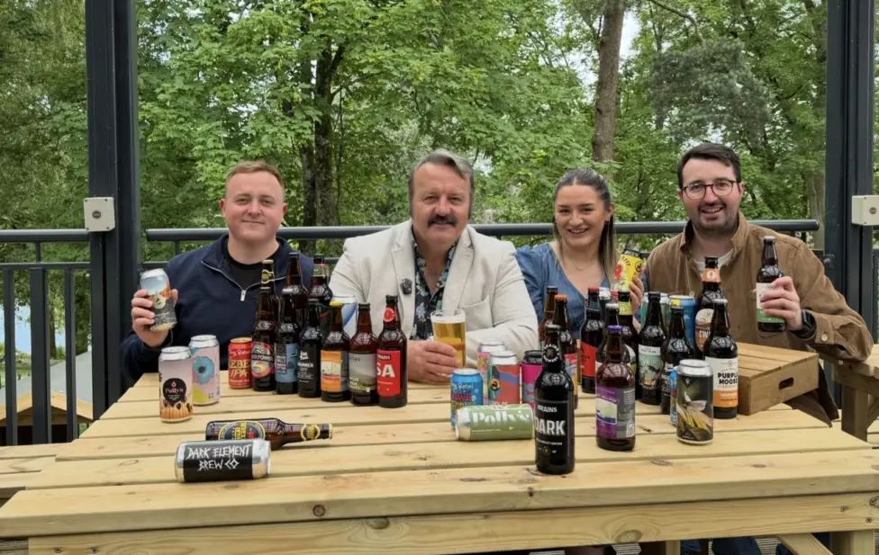 From left: Tom Williams, Mike Bubbins, Ffion Hughes and Gareth Jones