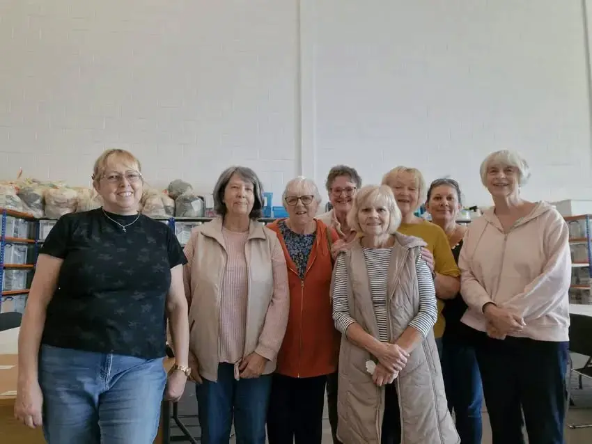 Volunteers at the Parish Trust's baby bank