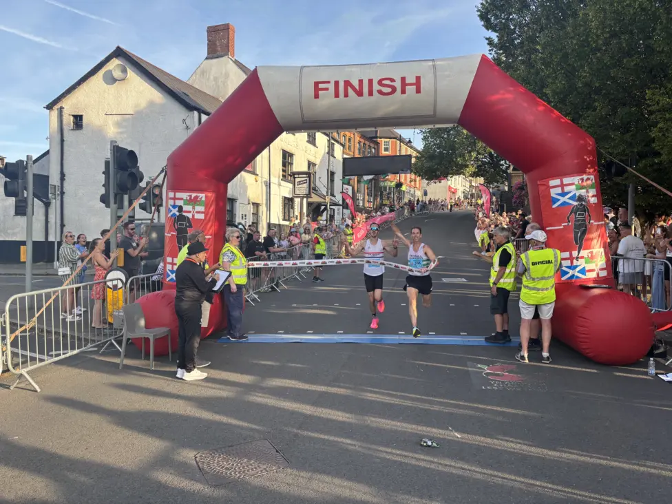 There was hardly anything to separate Mark Hobbs and James Hansell at the finish line