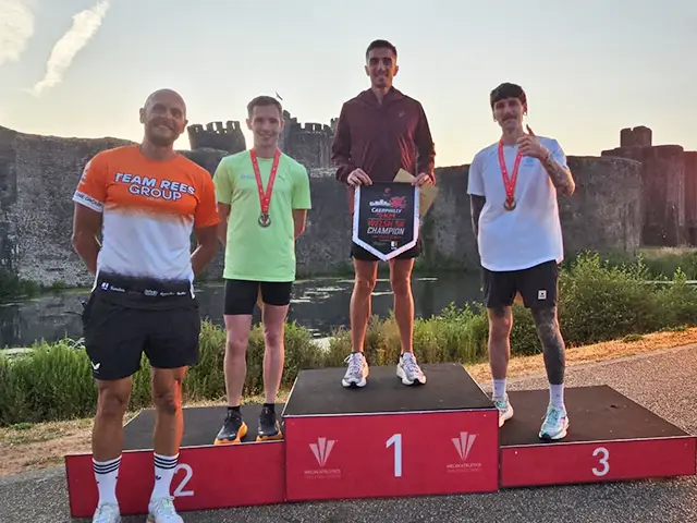 Richard Rees with Owen Roberts, Abdurrahman Gediklioglu, and Connor Rogers