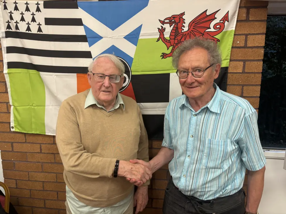 Phil Bevan and Jean-Jacques Monnier are two of the longest serving members of the twinning associations