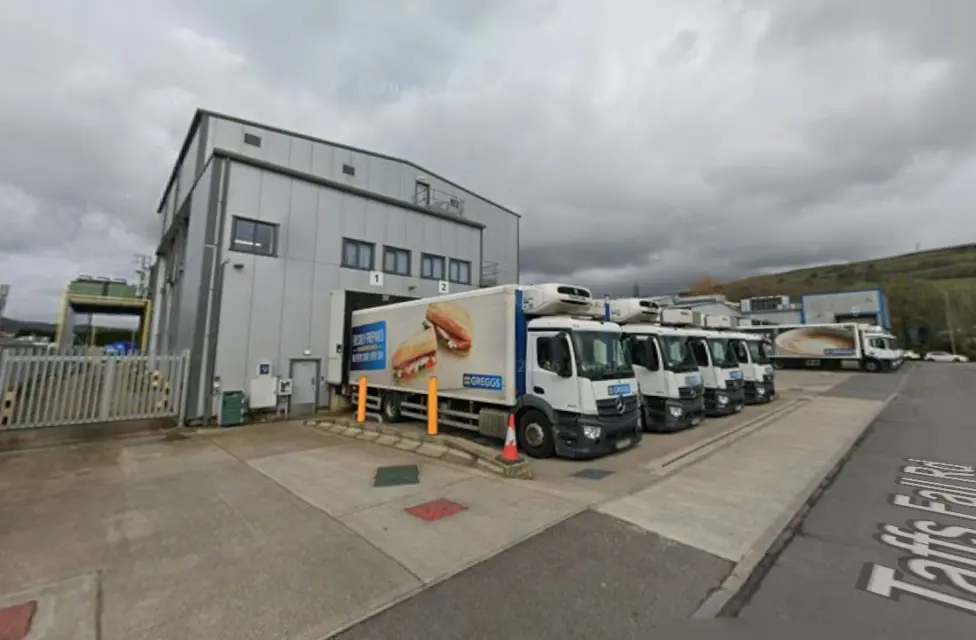 The Greggs factory in Treforest